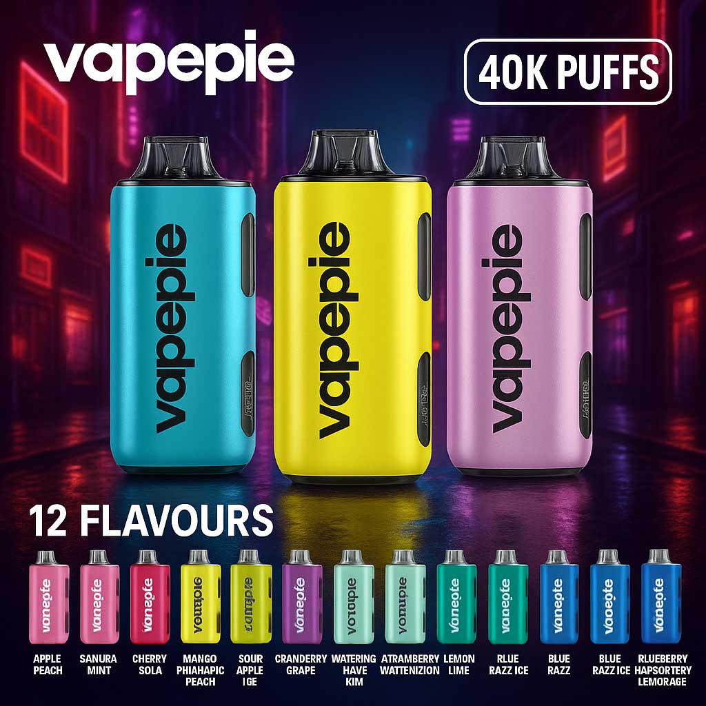 VAPEPIE Max 40000 PUFFS - A világ első ultravékony, nagy kapacitású vapeja
